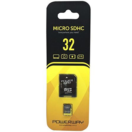 POWERWAY 32 GB MİCRO SDHC HAFIZA KARTI CLASS 10