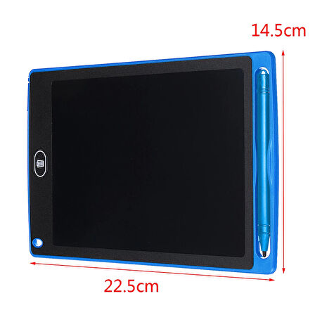 Powermaster 8.5 İnç Dijital Kalemli Lcd Çizim Yazı Tahtası Grafik Not Yazma Eğitim Tableti