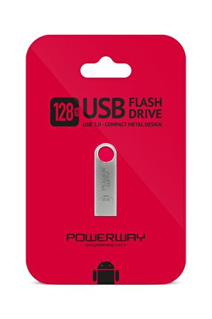 128 GB USB 2.0 METAL FLASH BELLEK