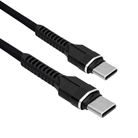POWERWAY QC-49 USB 3.0 TYPE C-TYPE C 90 CM DATA VE ŞARJ KABLOSU