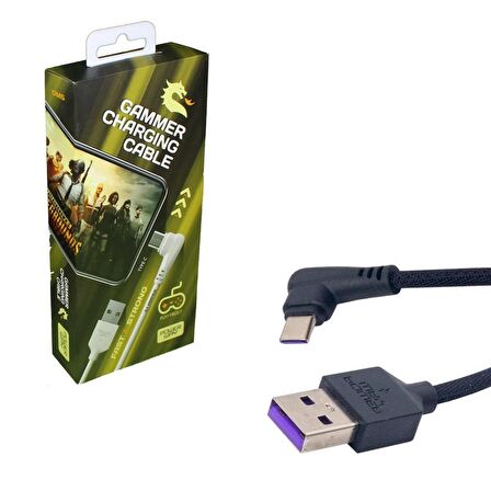TELEFON ŞARJ KABLOSU TYPE-C 3.1A FAST ÖRGÜLÜ POWERWAY GM-5