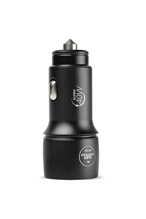 Powerway CC4.0 QC40 40W 5V 4 Amper Type c - Usb Araç Şarj Başlığı