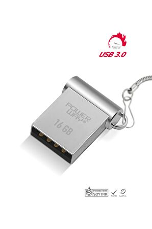 Powerway Mini 16 GB Metal Mini Usb Flash Bellek Usb 3.0 Yüksek Hızlı