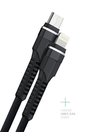 CC35 3.1A PD20W Type-C to Lightning Hızlı Şarj Yeni Nesil Araç Şarj Aleti Çakmaklık