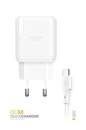 TAHAL KUYUMCULUK QCT30 Tüm Type-C Girişli Telefonlara Uyumlu 3.0 Amper 18W Hızlı Şarj Seti Orijinal 3.0A Garantili