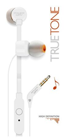POWERWAY TRUETONE BEYAZ MİKROFONLU KULAK İÇİ KULAKLIK