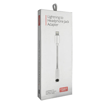 Zemheri ACO3 Iphone Lightning To 3.5MM Stereo AUX Kulaklık Jack Çevirici Kablo 