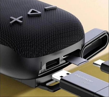 Technow Bisiklet Uyumlu Gidon Kemer Aparatlı Bluetooth Hoparlör Siyah