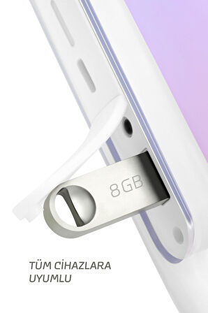 8 GB Flash Bellek Metal Gövde Ömür Boyu Garantili Güvenli Usb Bellek Data Traveler