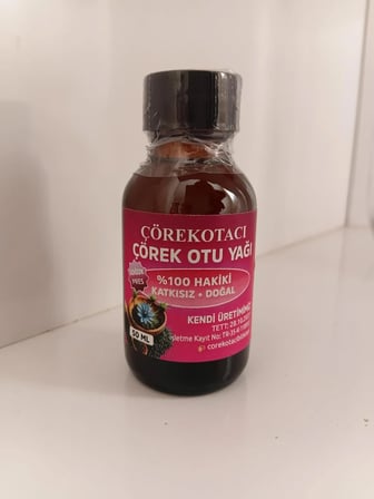 Çörekotacı %100 Hakiki Soğuk Pres Çörek Otu Yağı 50 ml