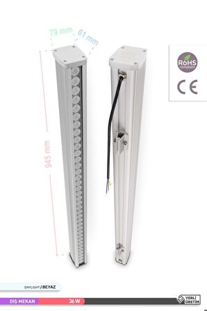 LED Wallwasher 6500K Beyaz Işık 36W 945mm