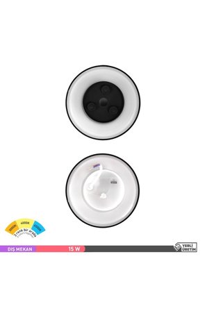 ACK AT15-012911 12W LED DUVAR ARMATÜRÜ SİYAH 6500K-4000K-3000K