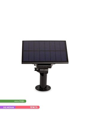 Solar Pc Led Kazıklı Çim Armatürü Güneş Enerjili Bahçe Duvar Aydınlatması Yeşil Işık 2 Kademe