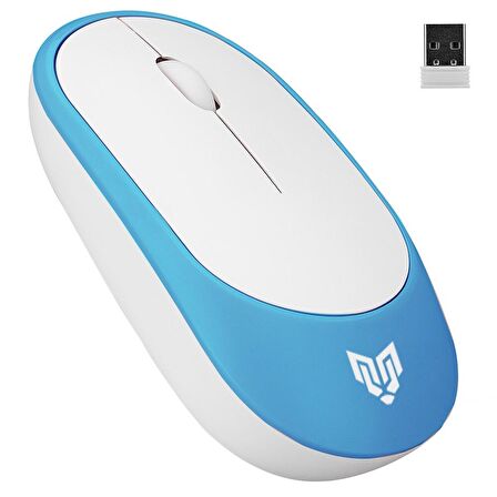 Blueforce W314 2.4 Ghz Wireless 3 Tuşlu Sessiz Ofis Mouse Mavi