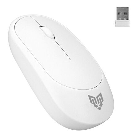 Blueforce W314 2.4 Ghz Wireless 3 Tuşlu Sessiz Ofis Mouse Beyaz