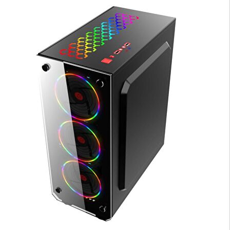 Blueforce Hunter 4*RGB Fanlı Atx-Mini Atx Itx Mid Tower Kasa