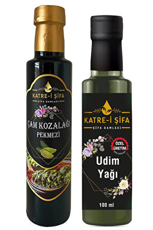 Katre-i Şifa Özel Üretim UDİM Yağı 100ml + Çam Kozalağı Pekmezi 340 gr