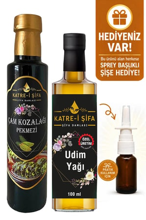 Özel Üretim Udim Yağı 100ml Çam Kozalağı Pekmezi 340 gr