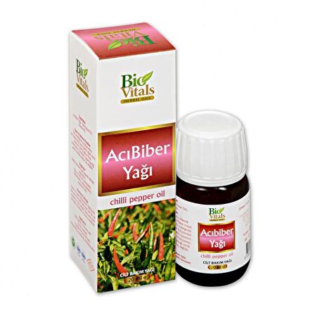 Bio Vitals Acı Biber Yağı 20 ml