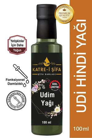 Udi Hindi Yağı 100 Ml –  Saf & Katkısız – Yetişkinler İ̇Çin Doğal Aflatoksin/Test Edilmiş