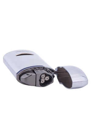 Parmida 3 Torch Pürmüz Gümüş Puro Çakmağı - TR5862