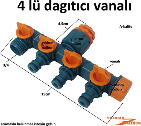 HORTUM JAK DAĞITICI 4LÜ