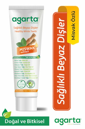 Agarta 2 Li Set Misvak Diş Macunu ve 250 ml Nane Ağız Bakım Suyu