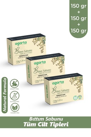 Agarta 3 Adet Doğal Bıttım Sabunu 150 gr
