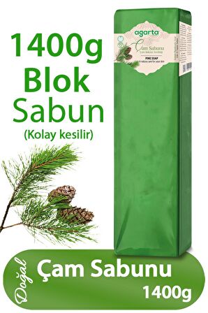 Doğal El Yapımı Çam Sabunu Blok 1400 Gr