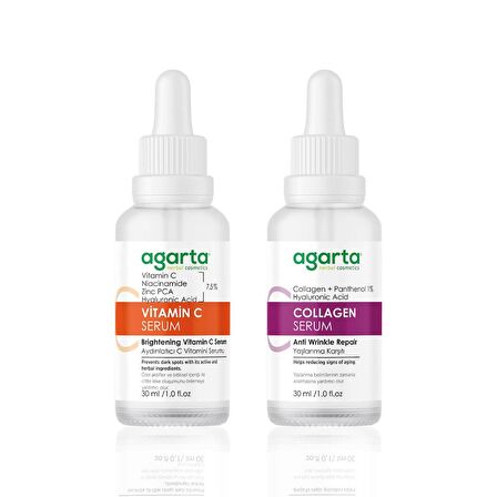 Aydınlatıcı Sıkılaştırıcı Ve Canlandırıcı Bakım Seti (Vitamin C Serum+Collagen Serum)