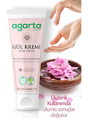 Agarta Doğal Gül El Ve Vücut Bakım Kremi 75 ml