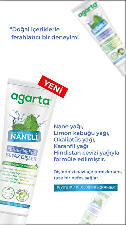 Doğal Yoğun Naneli Florürsüz Ferah Nefes Diş Macunu 100 Ml