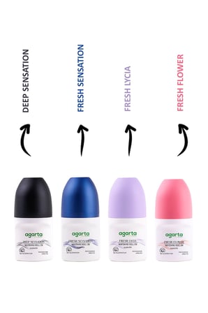 Agarta Fresh Flower + Fresh Lycia Ter Kokusu Önleyici Beyazlatıcı Kadın Roll-On Deodorant 2 x 50 ML