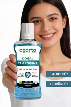 Agarta Ağız Bakım Suyu Tam Koruma  Alkolsüz 500 Ml