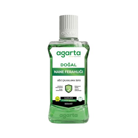Agarta Ağız Bakım Suyu Ferah Nefes Alkolsüz 500 Ml