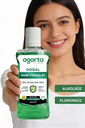 Agarta Ağız Bakım Suyu Ferah Nefes Alkolsüz 500 Ml