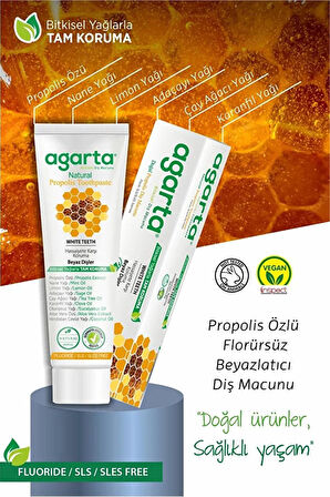 Agarta Doğal Propolis Diş Macunu Tüp 100 ml