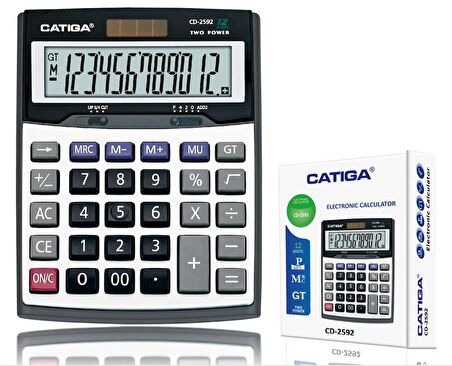 Catiga CD-2592 12 Hane Masaüstü Hesap Makinası