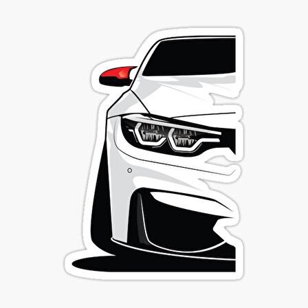 F30 Araba Resmi Cam Sticker Yapıştırma 16CM 2 Adet