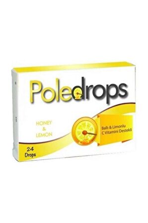 POLEDROPS BALLI LİMONLU C VİTAMİNLİ PASTİL 24 ADET