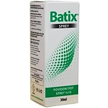 Batıx Povıdon Iyot %10 Sprey 30Ml