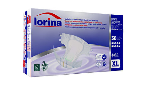 LORİNA BELBANTLI EKSTRA BÜYÜK BOY XLARGE HASTA BEZİ 30 ADET