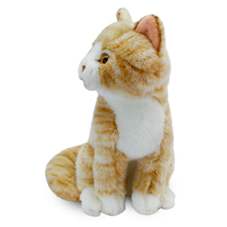 Animals Of The World Oturan Bej Kedi Peluş Oyuncak 22 cm