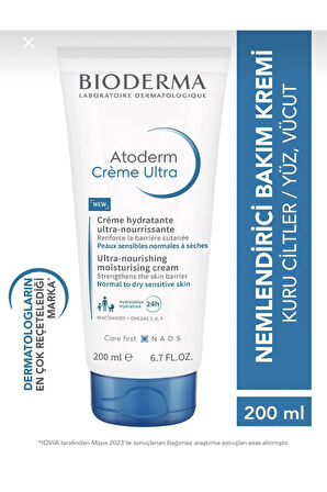 Bioderma Atoderm Creme Ultra 200 ml Özel Fiyat 419 tl Etiketli