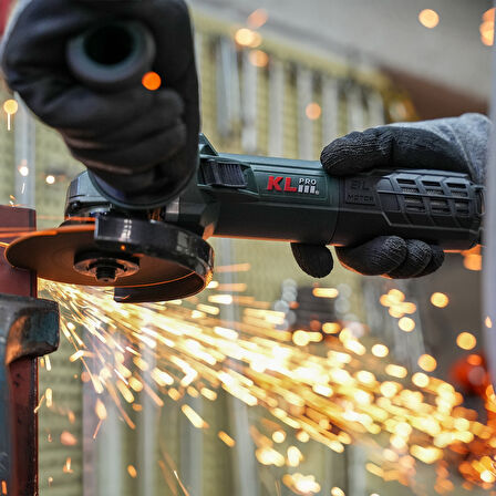 Klpro KLAT12506B 1550W 125mm Kömürsüz Avuç İçi Taşlama