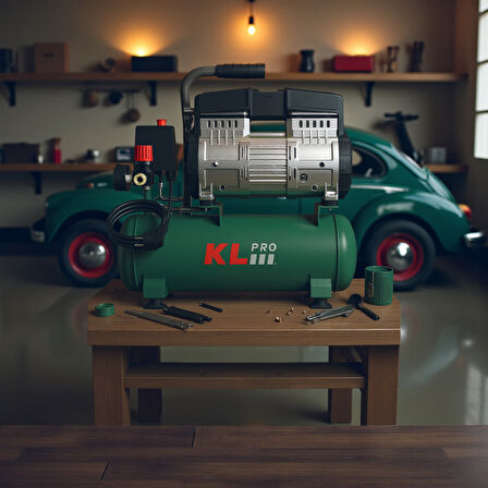 Klpro KLK8SH 8 Bar 8 Litre 2Hp Sessiz ve Yağsız Hava Kompresörü