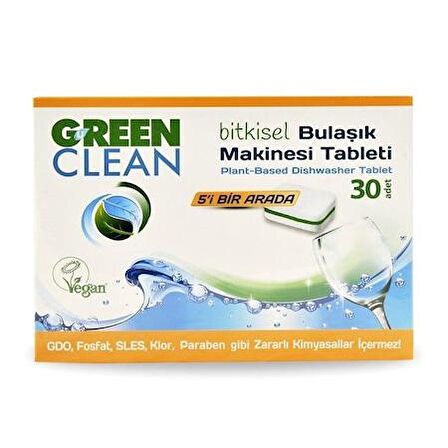 U Green Clean Bitkisel Bulaşık Makinesi Tableti 30'lu