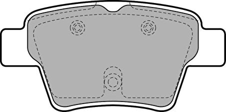 Psa Arka Fren Balatası P307 C4 C4 Coupe P207 1,4 16v,1,6 16v,1,6 Hdi 110 Fap,1,6 Hdi 90 2,0 16v,2,0 Hdi - Valeo 670702