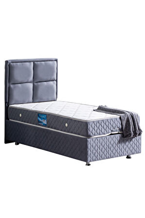 Grand Ikili Set, Tek Kişilik Baza Başlık Seti, Açık Mavi
