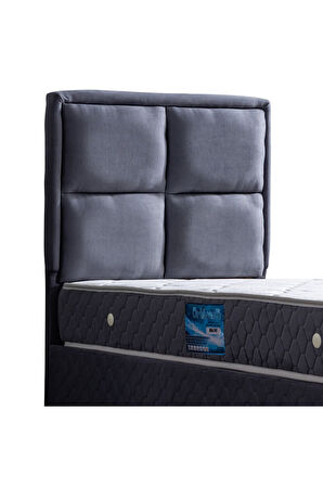 Grand Ikili Set, Tek Kişilik Baza Başlık Seti, Açık Mavi